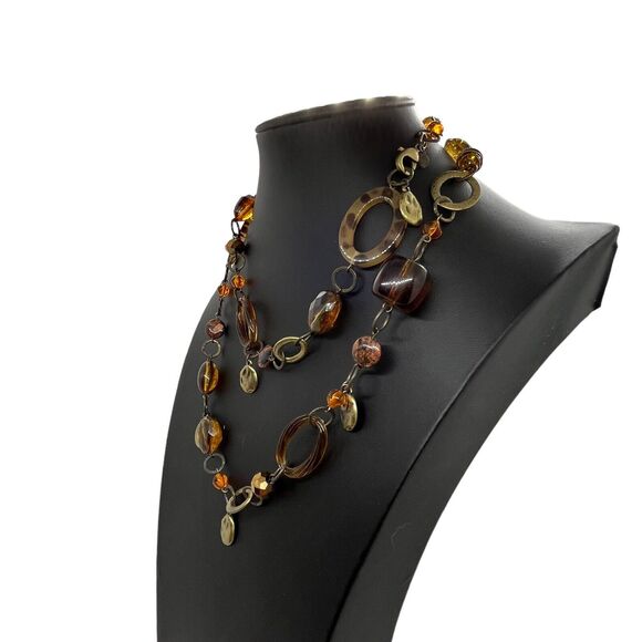 Premier Designs Honey Necklace 20363 Chunky Statement Bohemian Hippy Style - Picture 3 of 15